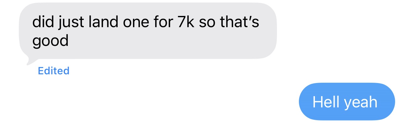 Client · $7K job landed