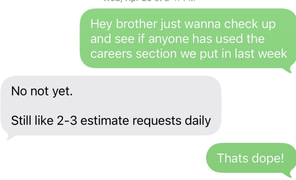 Client · daily estimate requests